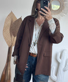 Veste blazer casuel marron TU 40/48