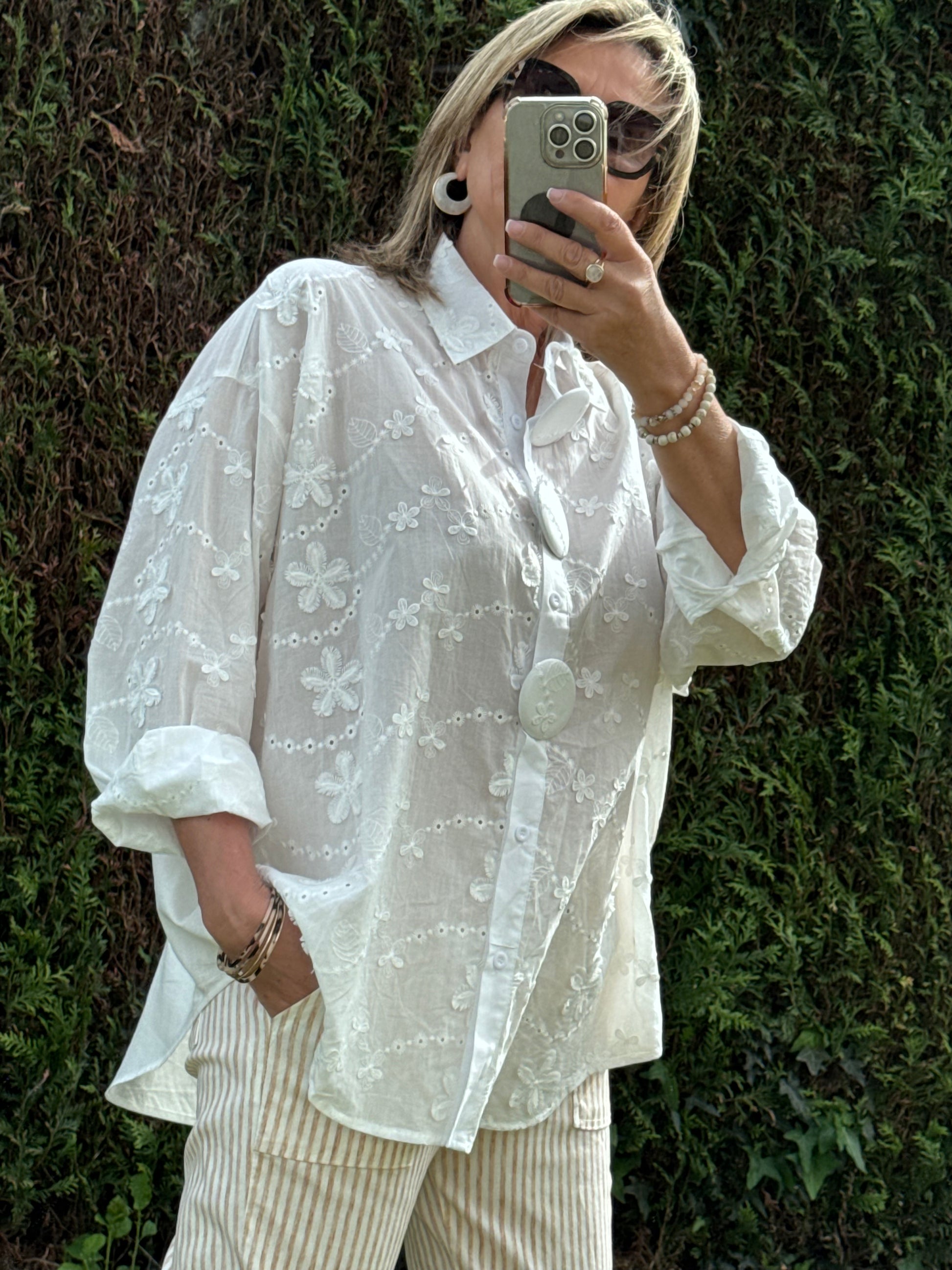 Chemise Nina broderie blanche