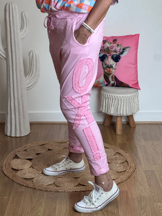 Pantalon saroual rose OK!