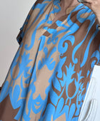 Robe Elisa camel/bleu