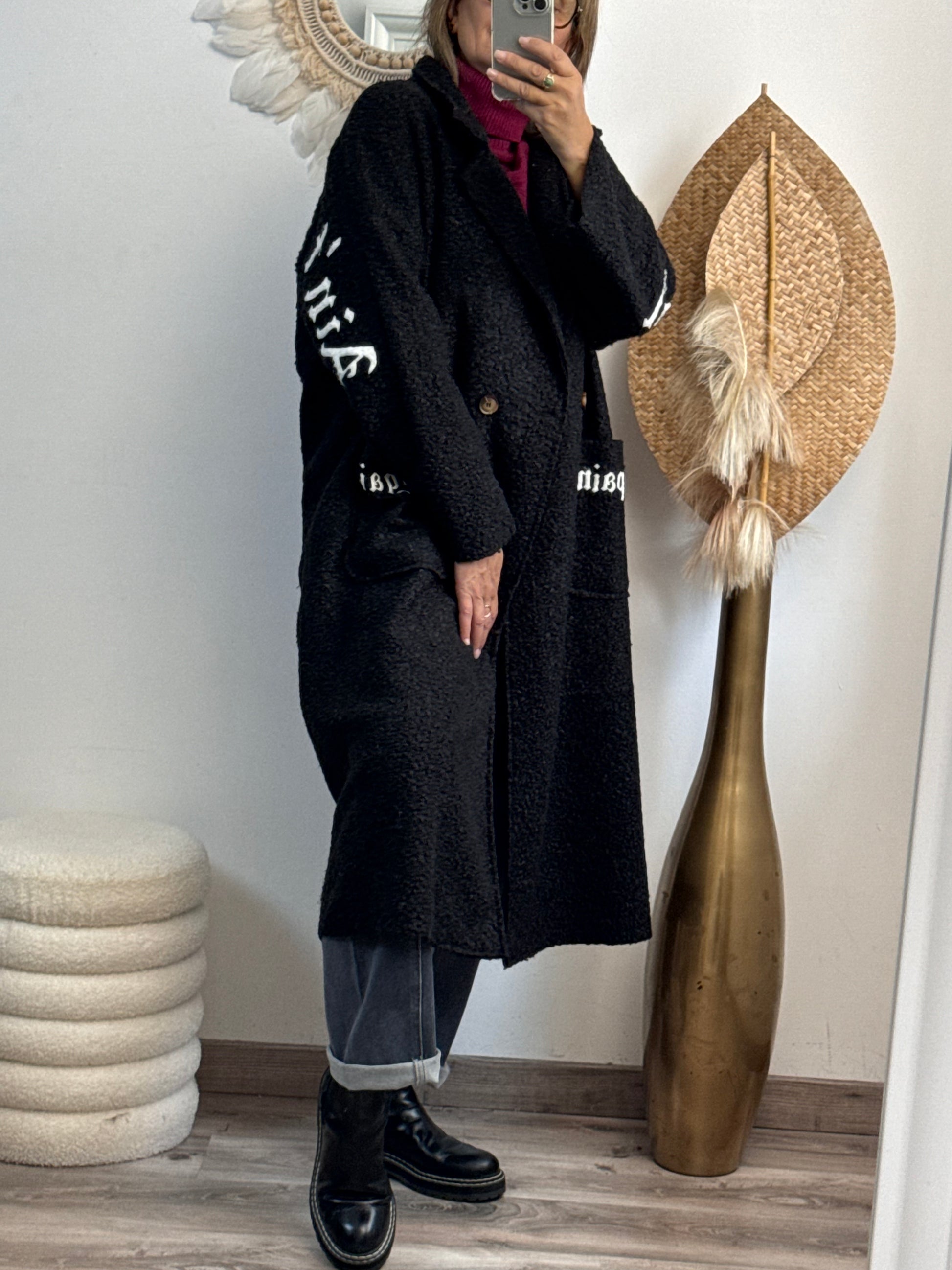 Manteau long noir