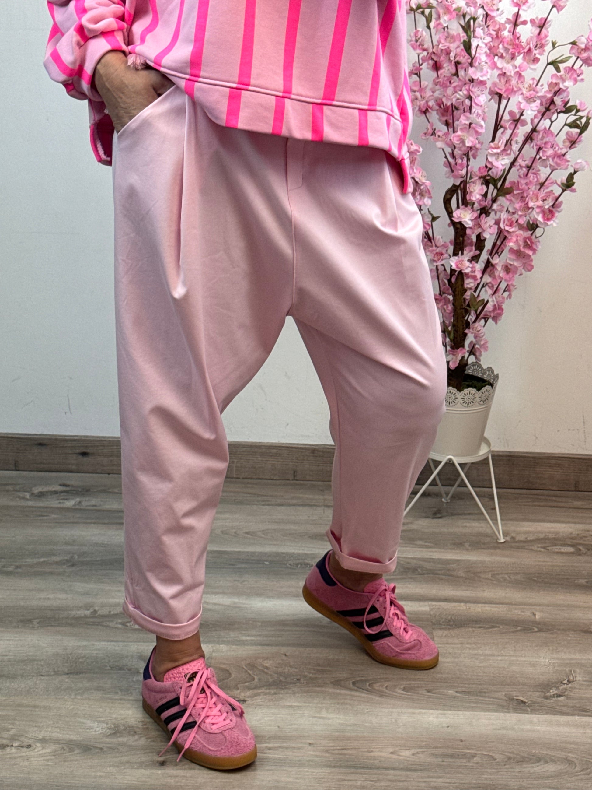 Pantalon saroual rose