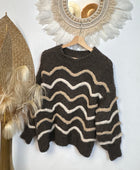 Pull d’hiver marron taupe