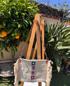 Sac bohème crochet crème