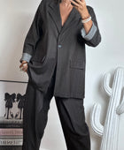 Veste blazer Alan marron fines rayures TU 40/48