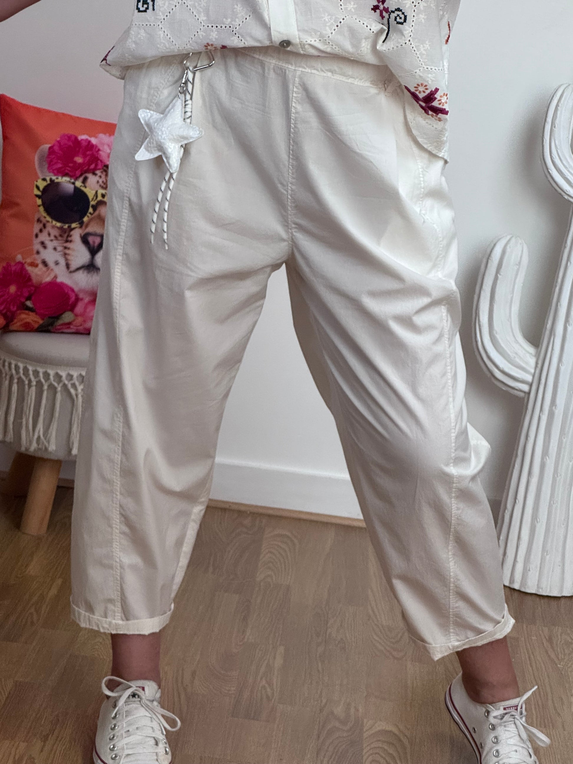 Pantalon crème balloon TU 36/42