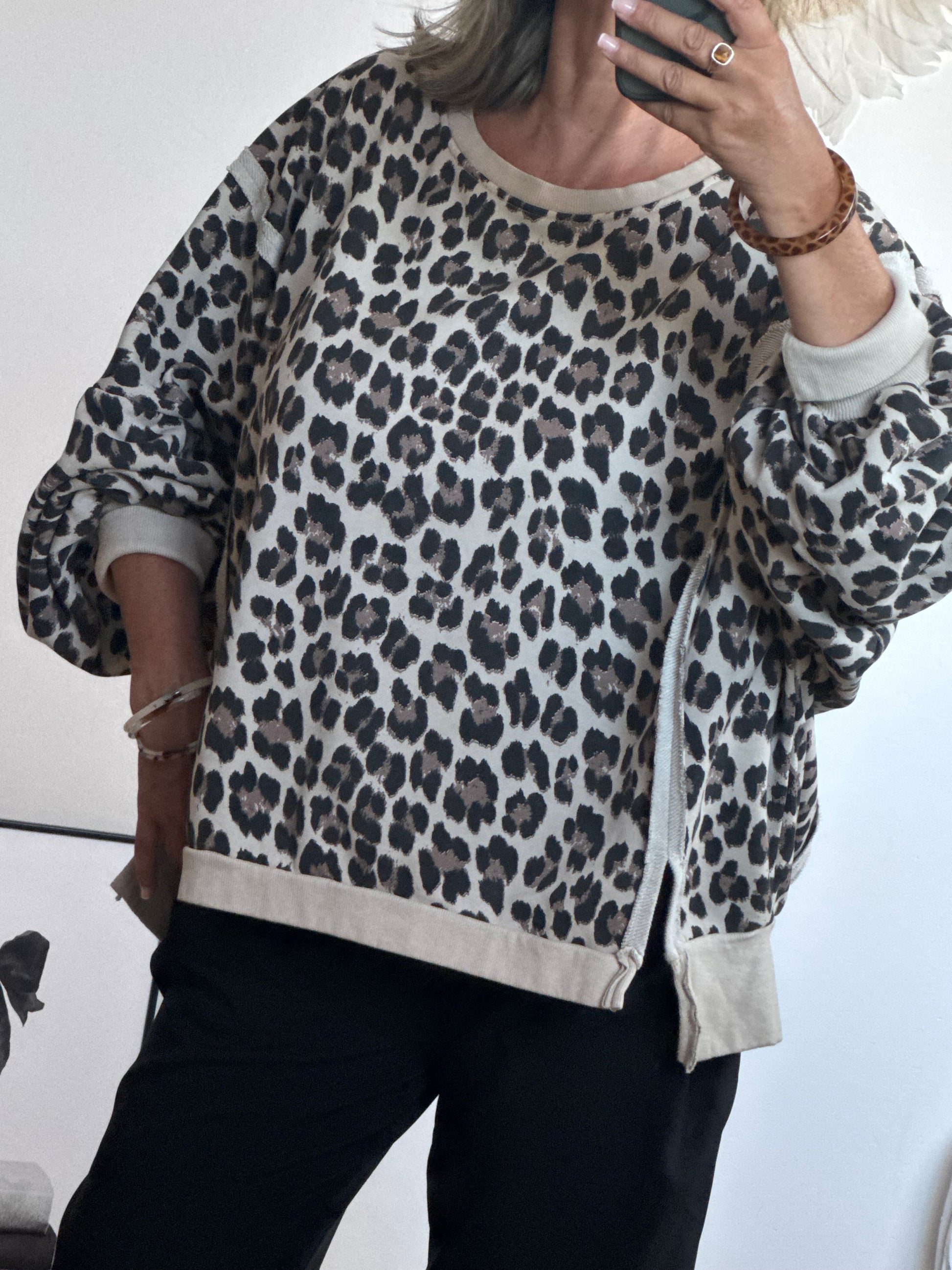 Sweat-shirt oversize LEO TU 38/50