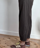 Pantalon balloon marron