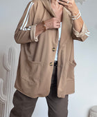 Veste casuel camel jolie forme