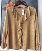 Blouse broderie anglaise moka