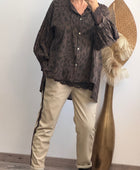 Blouse Rosalie Léo marron
