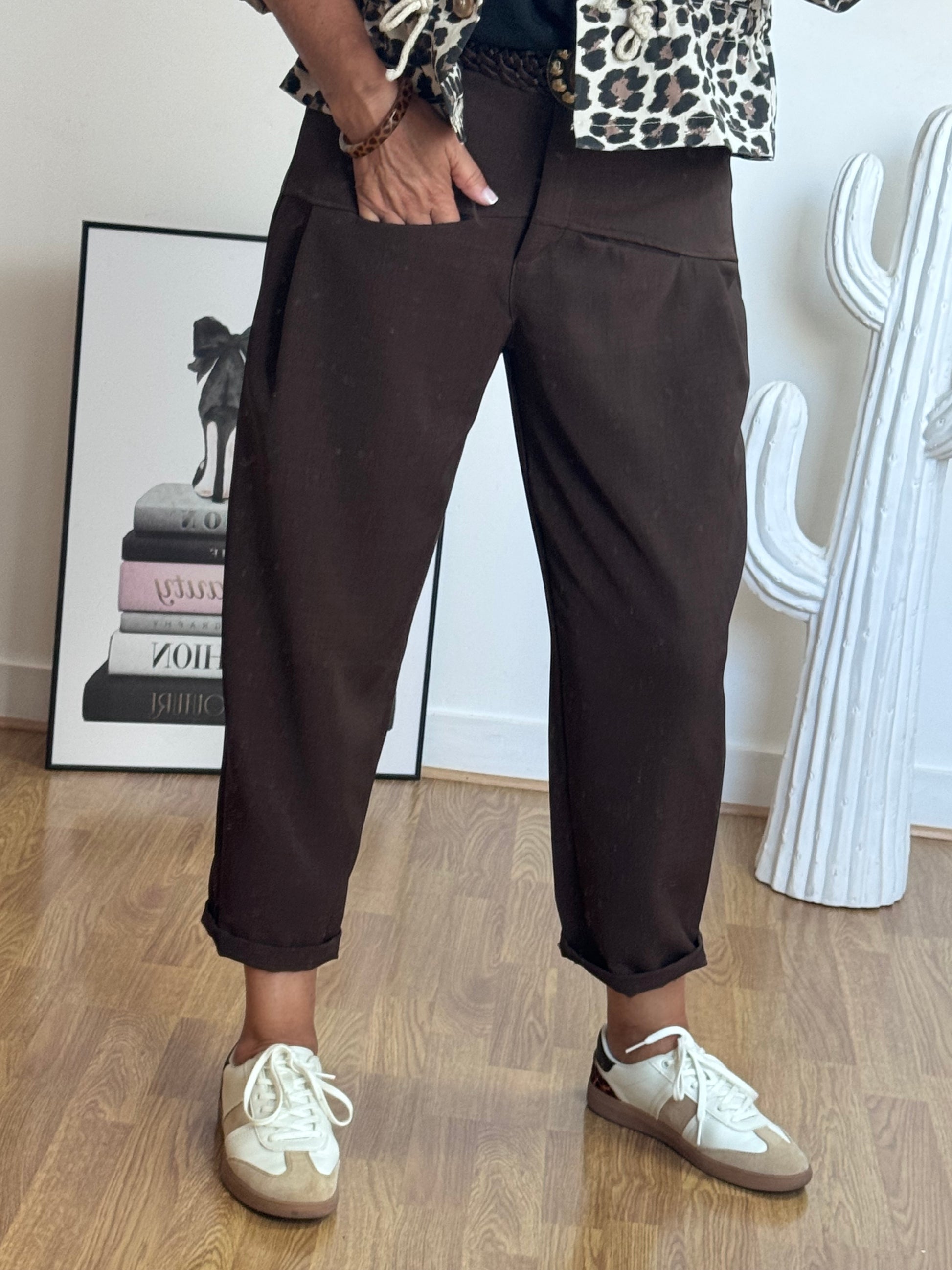 Pantalon Gabriel marron TU 36/42
