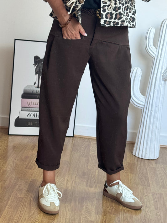 Pantalon Gabriel marron TU 36/42
