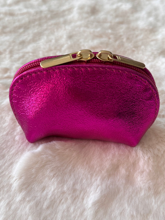 Porte monnaie cuir véritable irisé