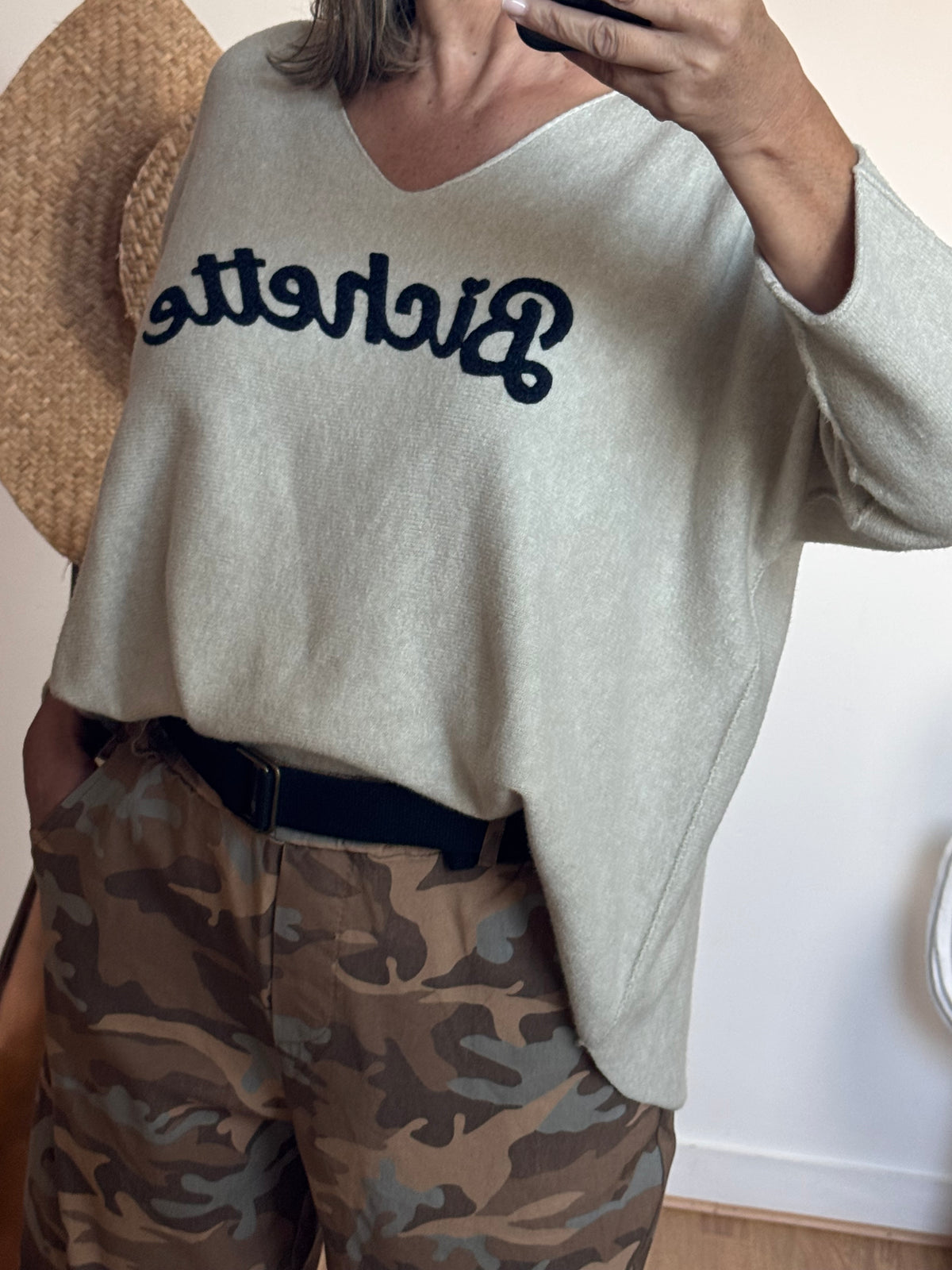 Pull bichette beige