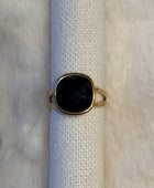 Bague acier inoxydable dorée