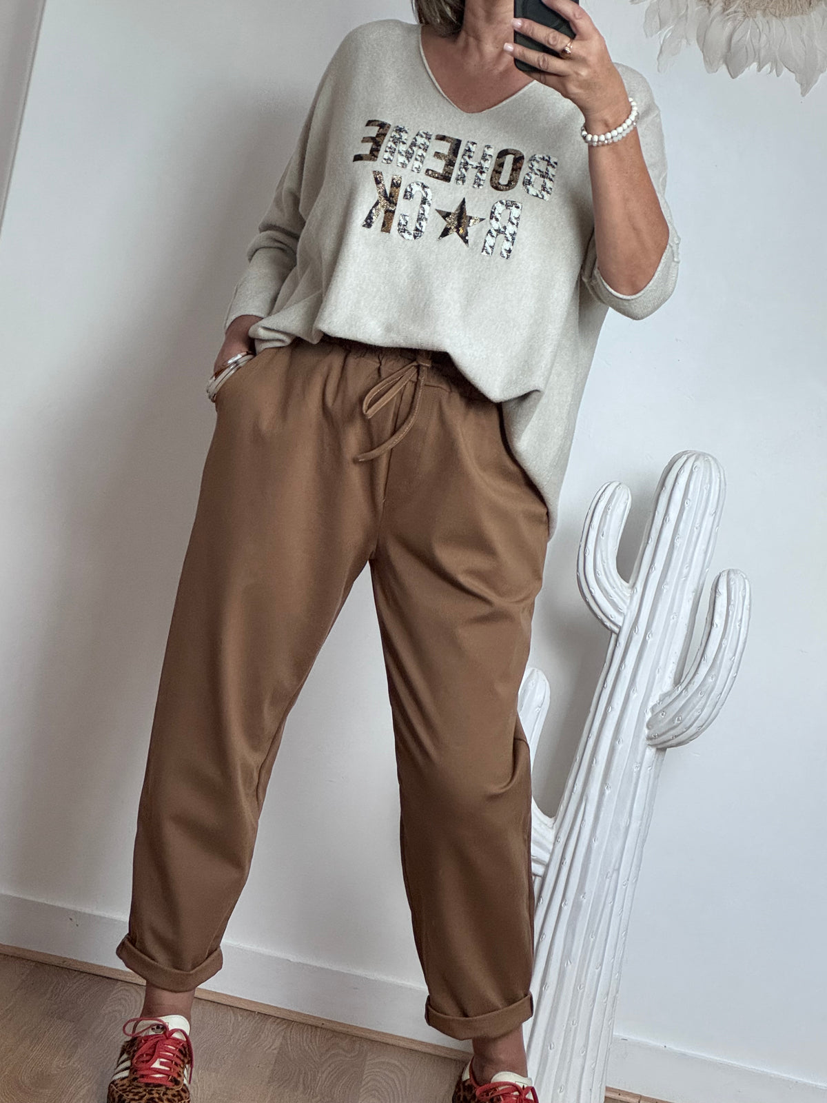 Pantalon Charly camel TU 42/50