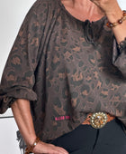 Sweat-shirt Léo marron
