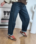 Jean ballon bleu denim