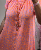 Robe gaz de coton Elsa orange