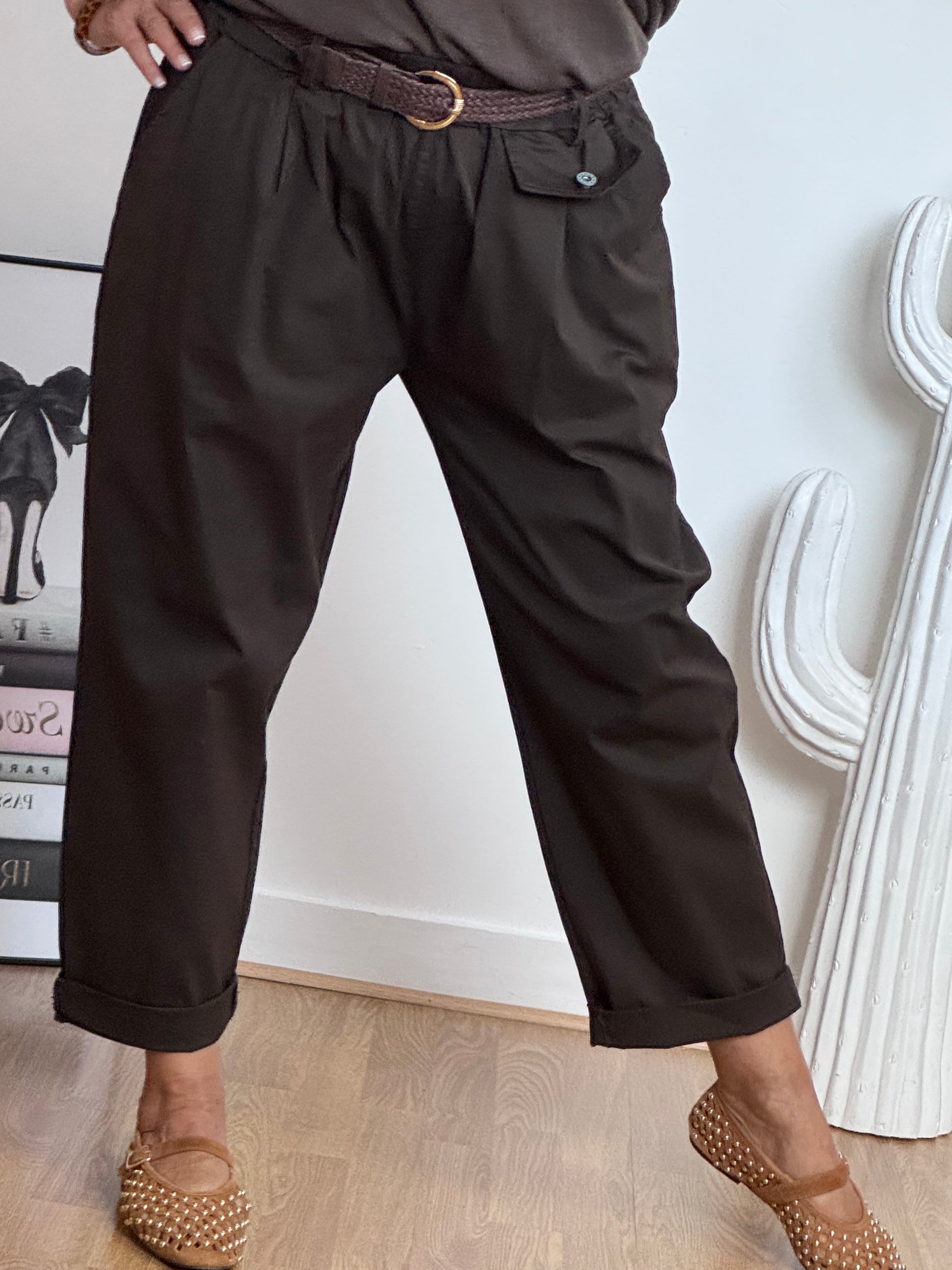 Pantalon confort Arthur marron TU 38/48