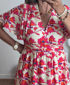 Robe iris dos cœur dentelle