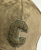 Casquette suédine kaki