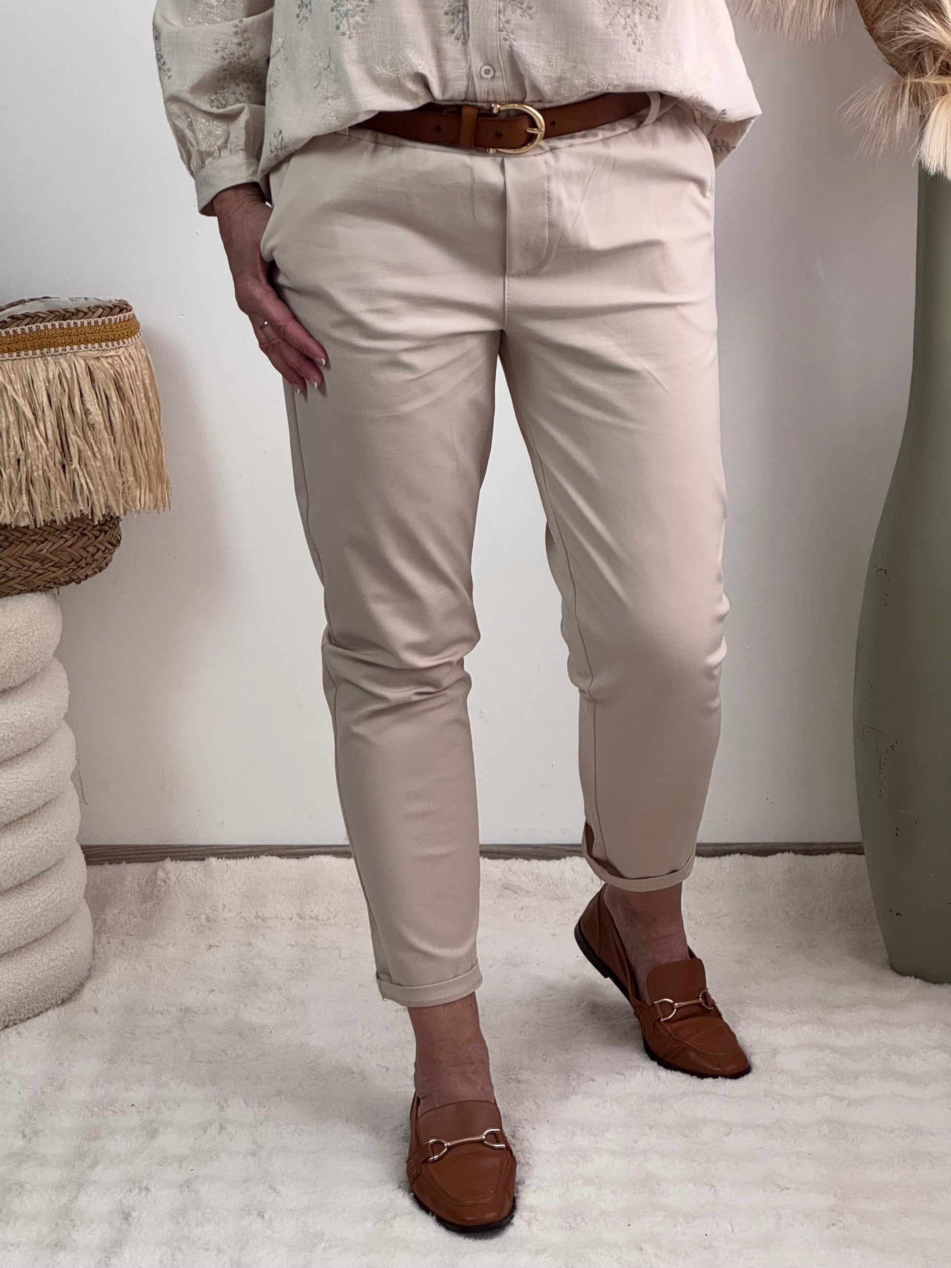 Pantalon Lucas beige Taille du M au XXL