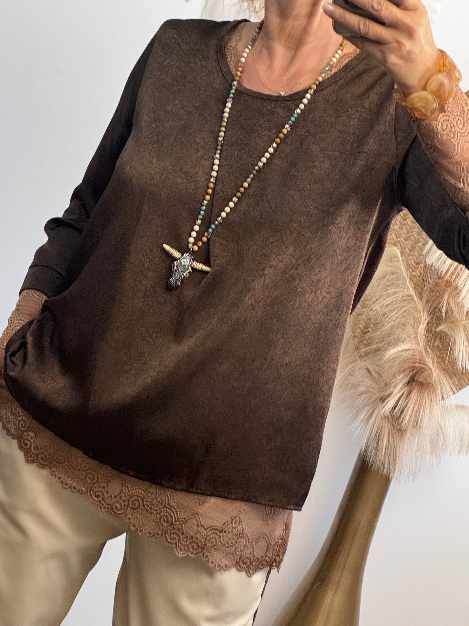 Blouse clémentine marron TU 38/44