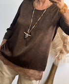 Blouse clémentine marron TU 38/44