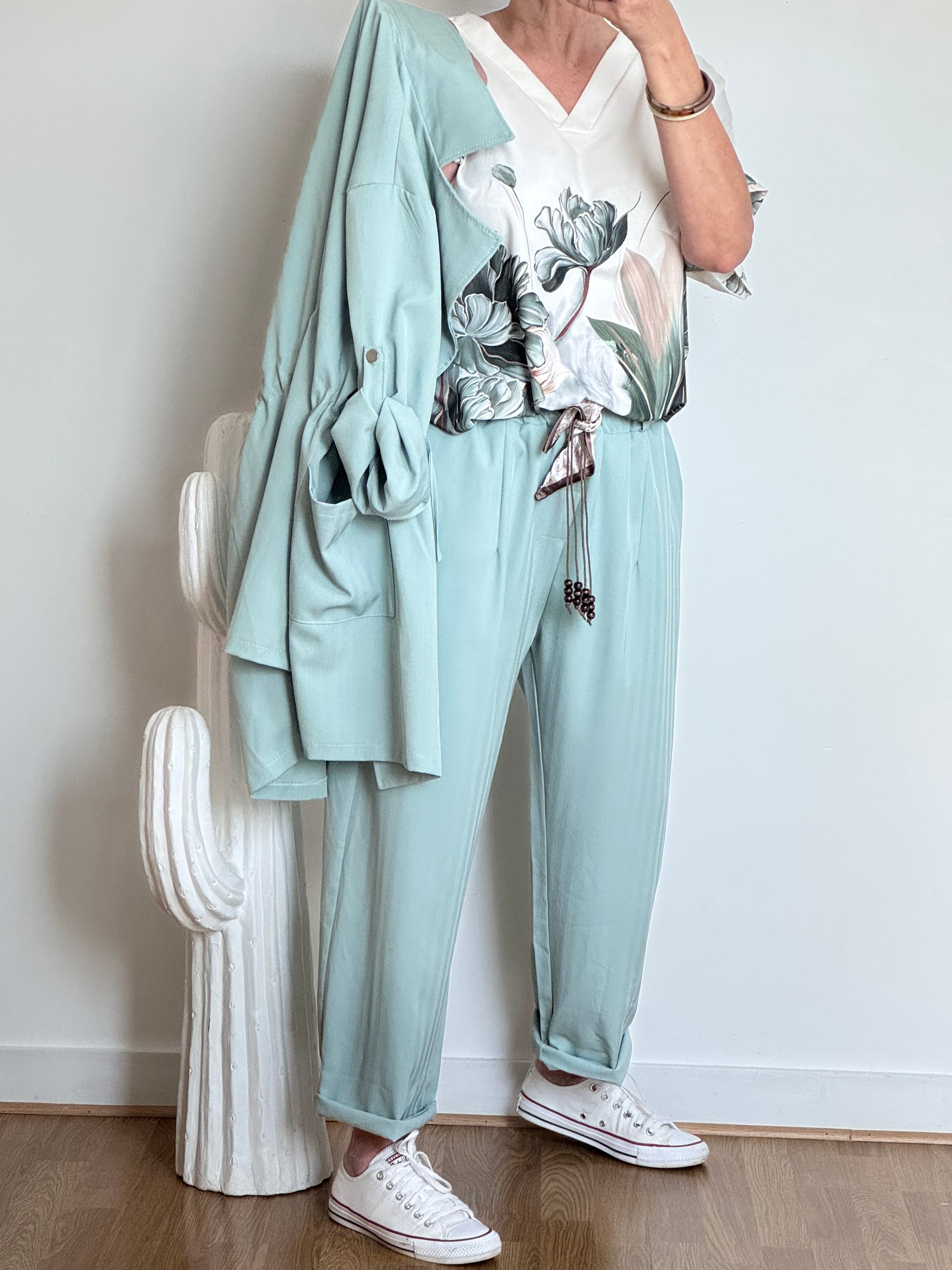 Pantalon Simon vert TU 42/48