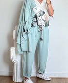 Pantalon Simon vert TU 42/48