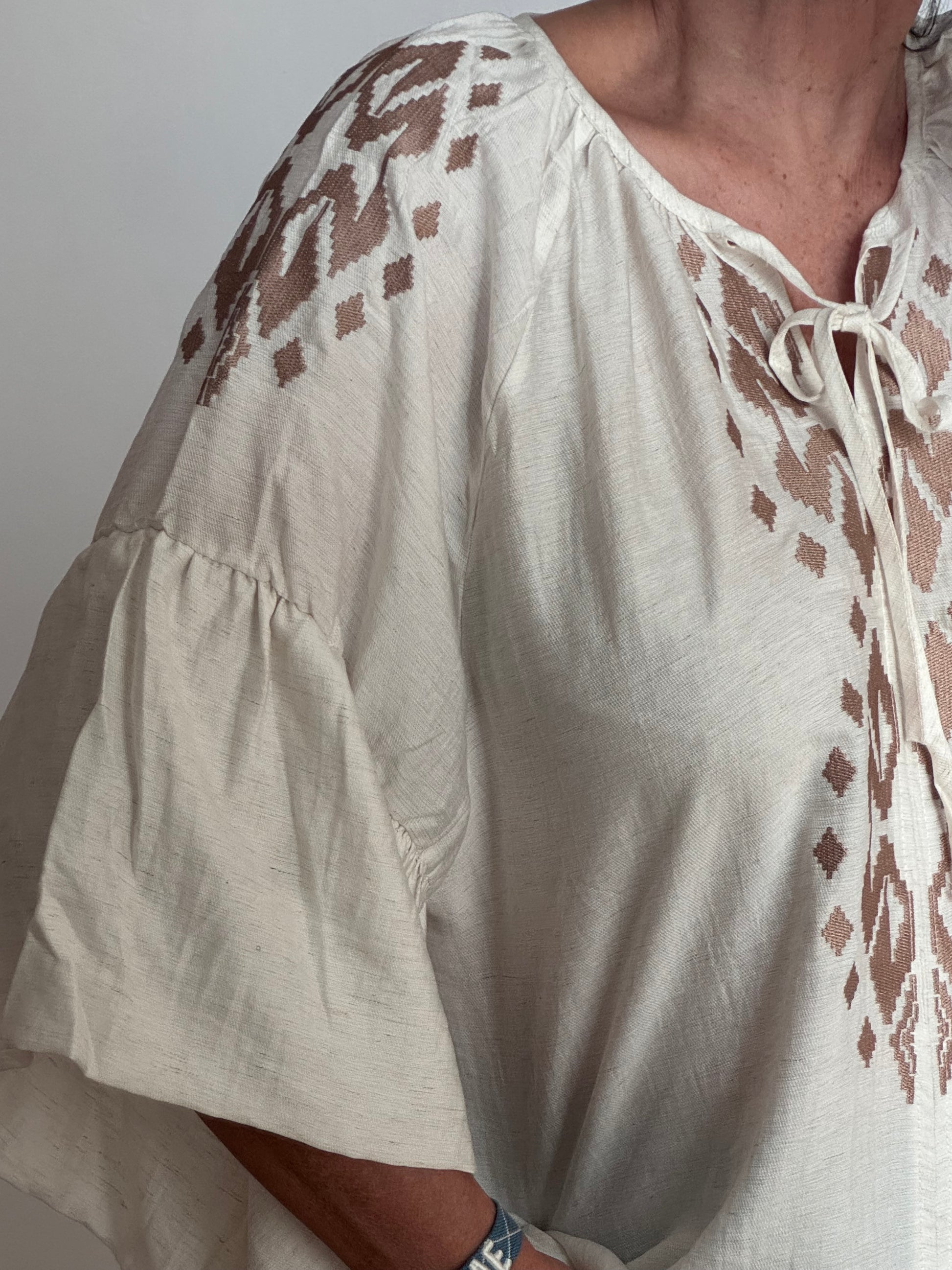 Blouse Elise blanc cassé