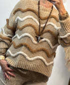 Pull d’hiver beige