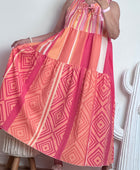 Robe Vichy orange /rose TU 38/44
