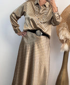 Ensemble jupe et chemise pois plusieurs tailles