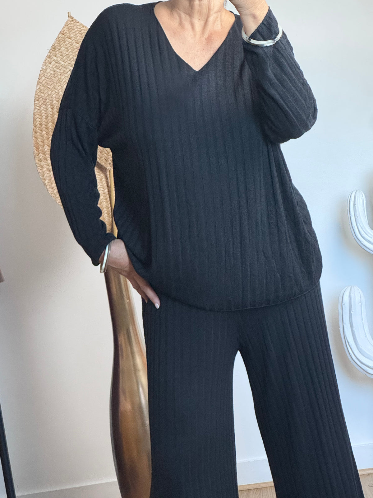 Ensemble cocooning noir