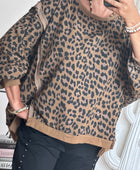 Sweat-shirt oversize Léo camel TU 38/50