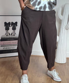 Pantalon style japonais marron