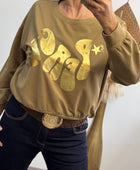 Sweat-shirt peace camel