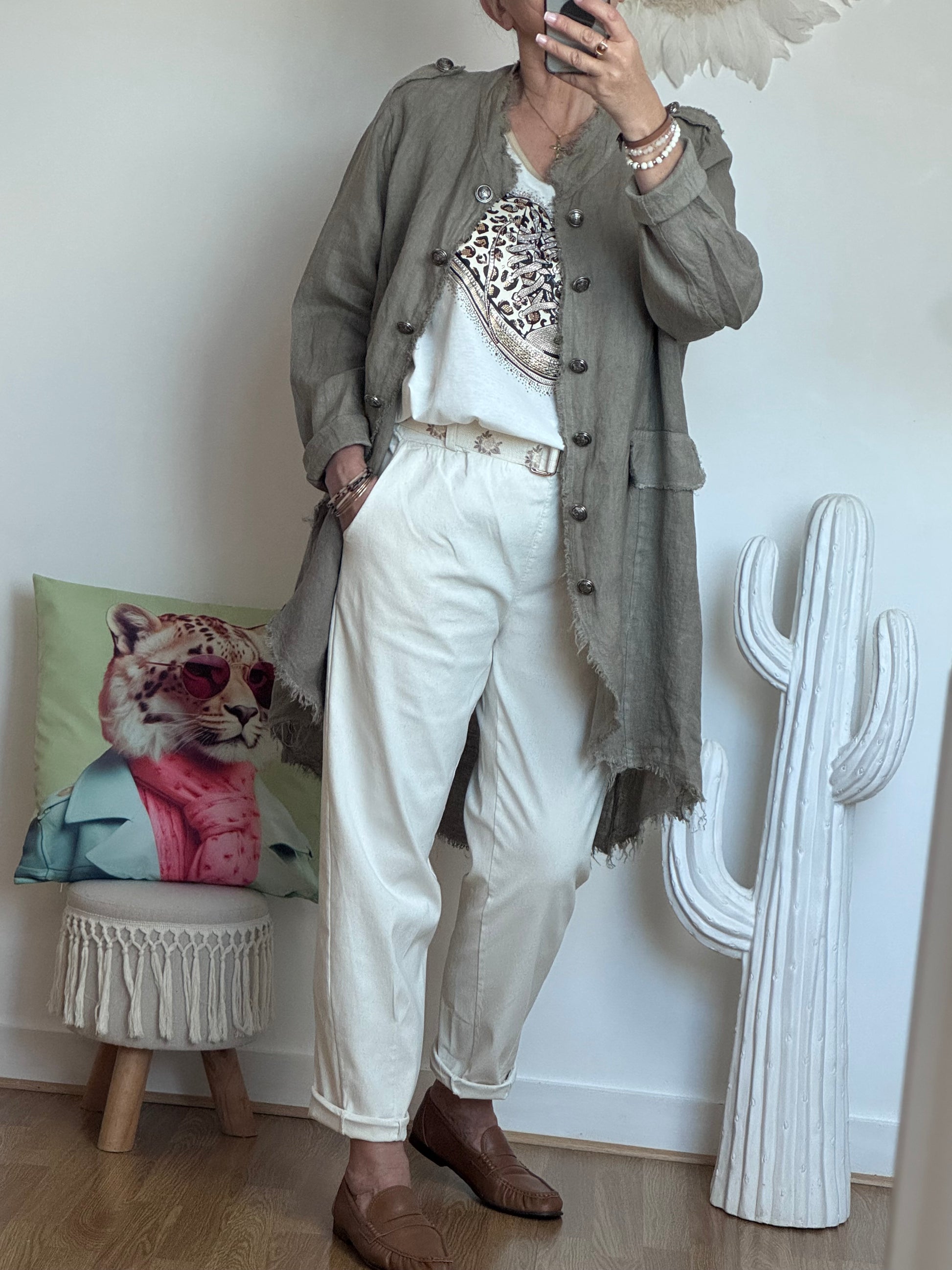 Pantalon crème confort TU 40/48
