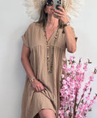Robe Lison beige camel