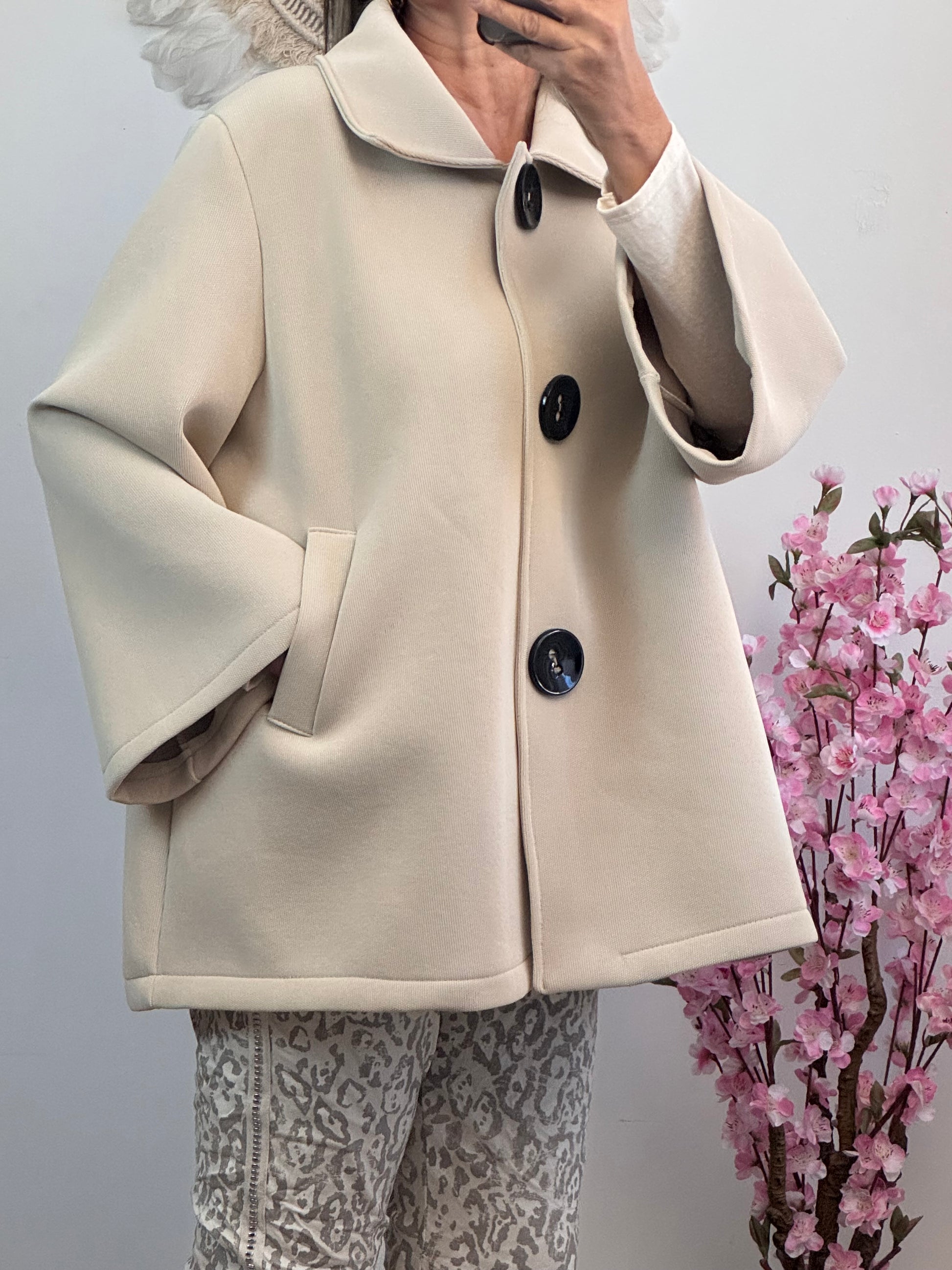 Veste évasée beige TU 42/50