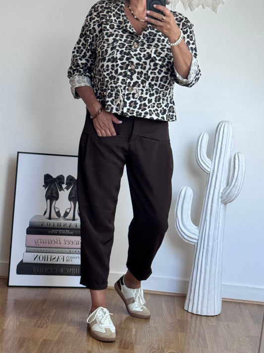Pantalon Gabriel marron TU 36/42