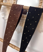 Ceinture cuir daim noir ou marron