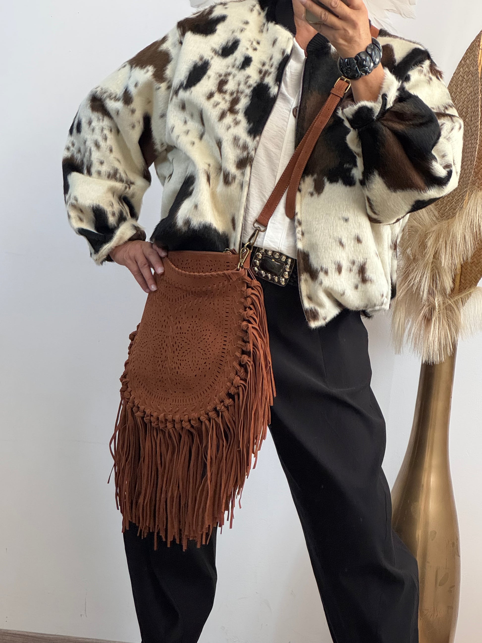 Sac bohème camel