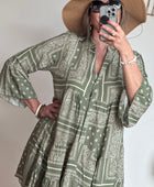 Robe Léa bandana kaki