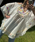 Blouse bohème blanche