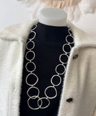 Collier ronds argentés