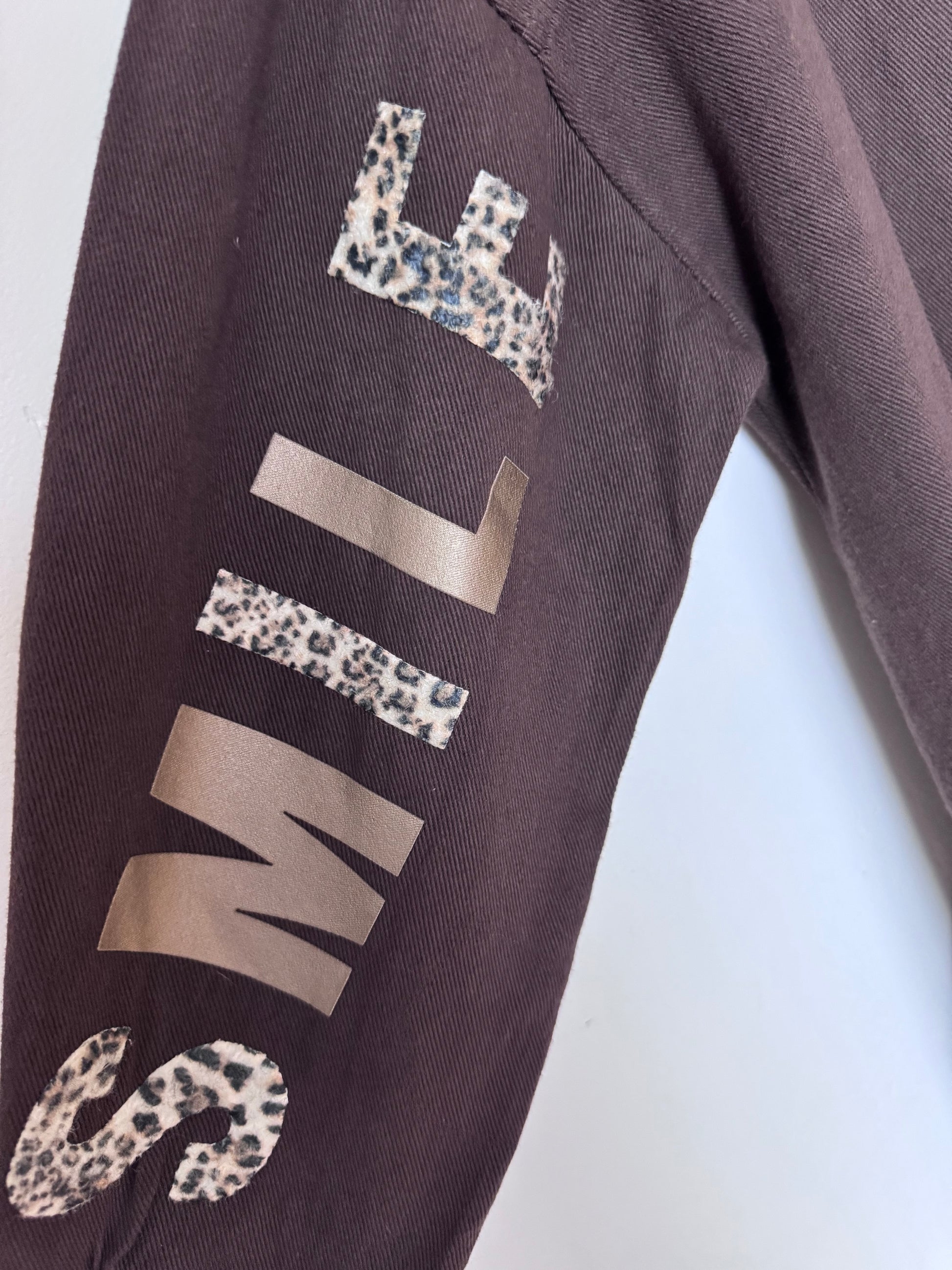 Veste jeans marron vintage